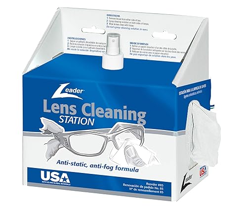 C- Kit de limpieza de lentes desechables transparentes, pequeño