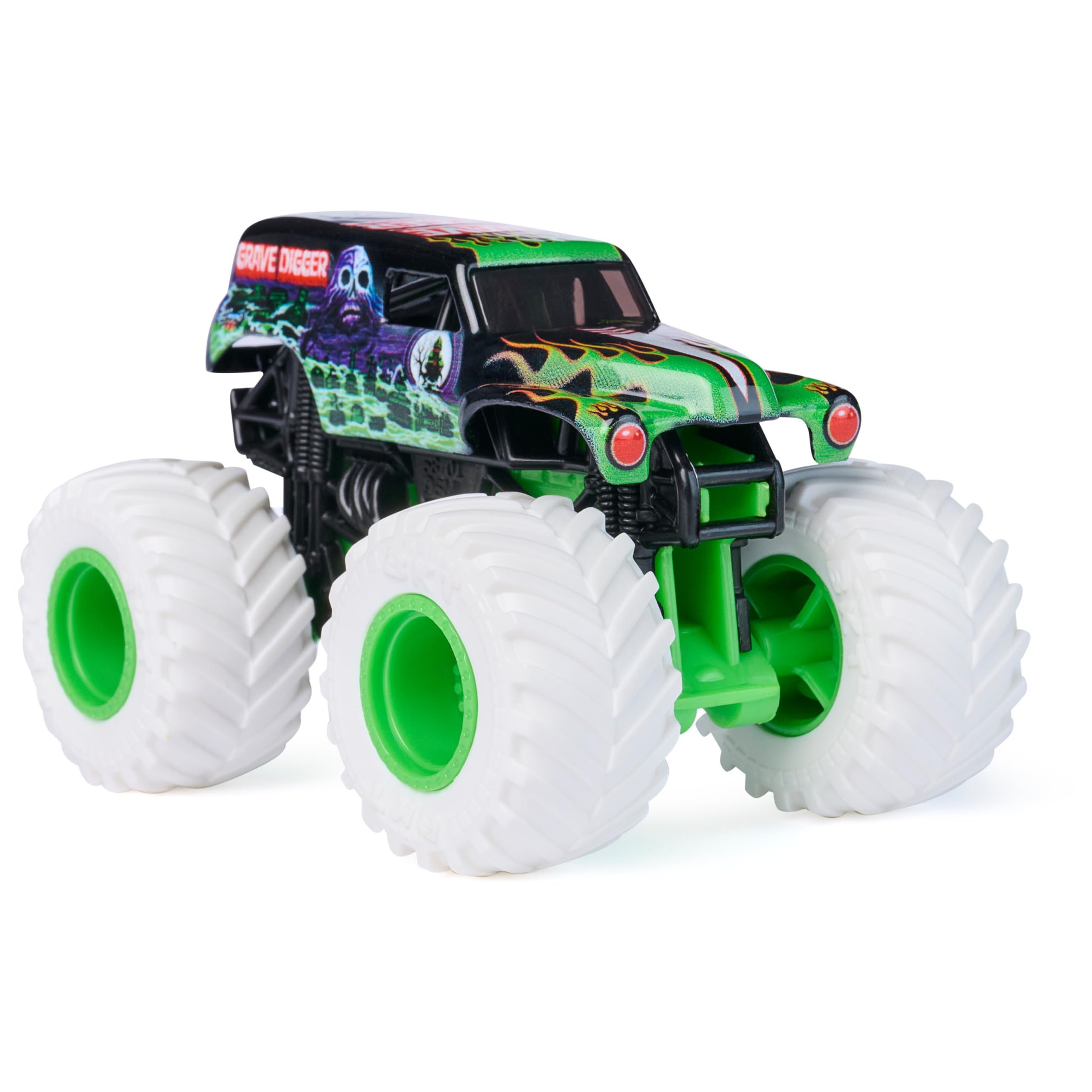 Monster Jam Veicolo pressofuso Monster Truck scavatrice per tombe, scala 1