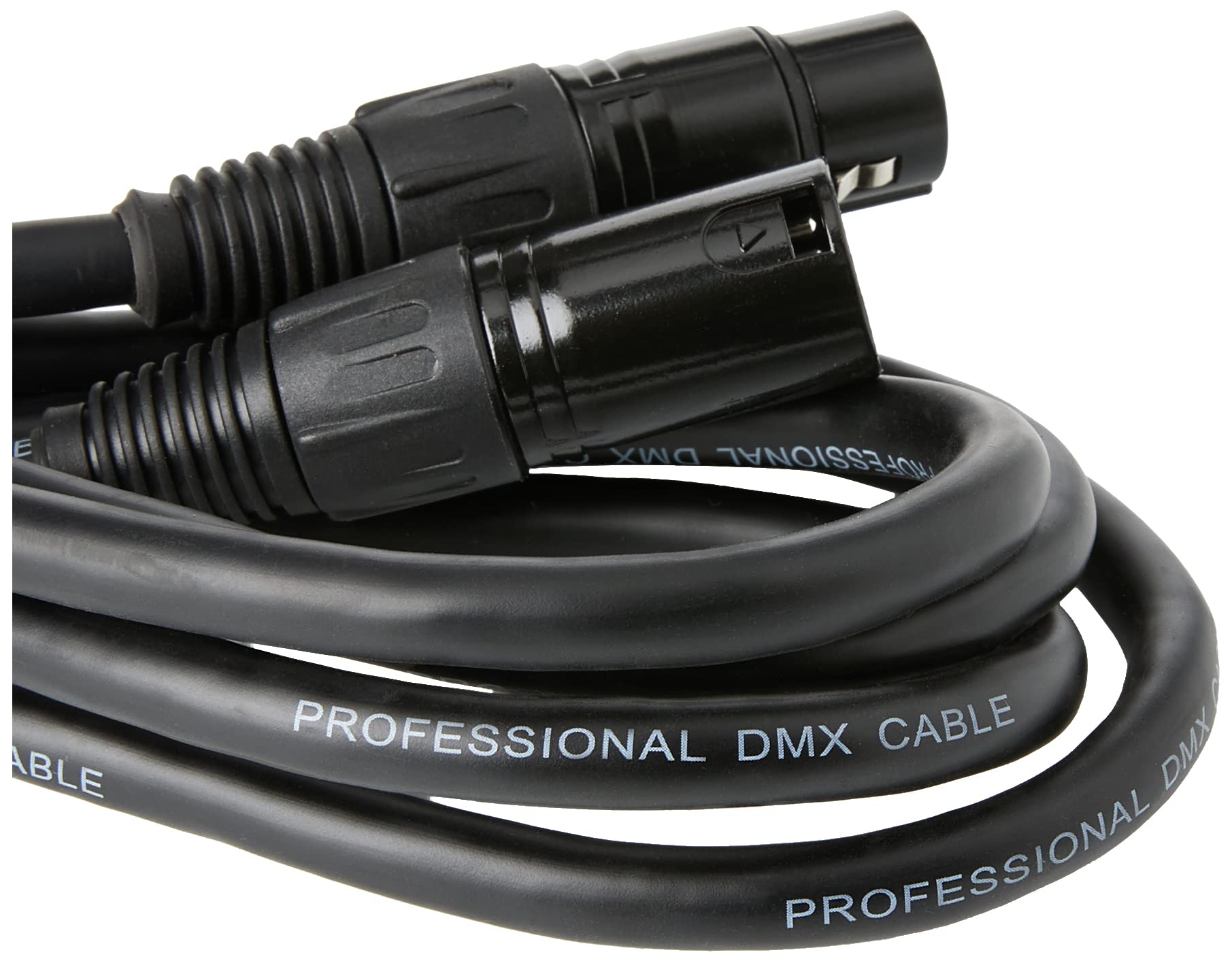 Pulse PLS00412 przewód DMX, 5-pinowy XLR męski na żeński, 2 pary + ekran, 3 m, czarny