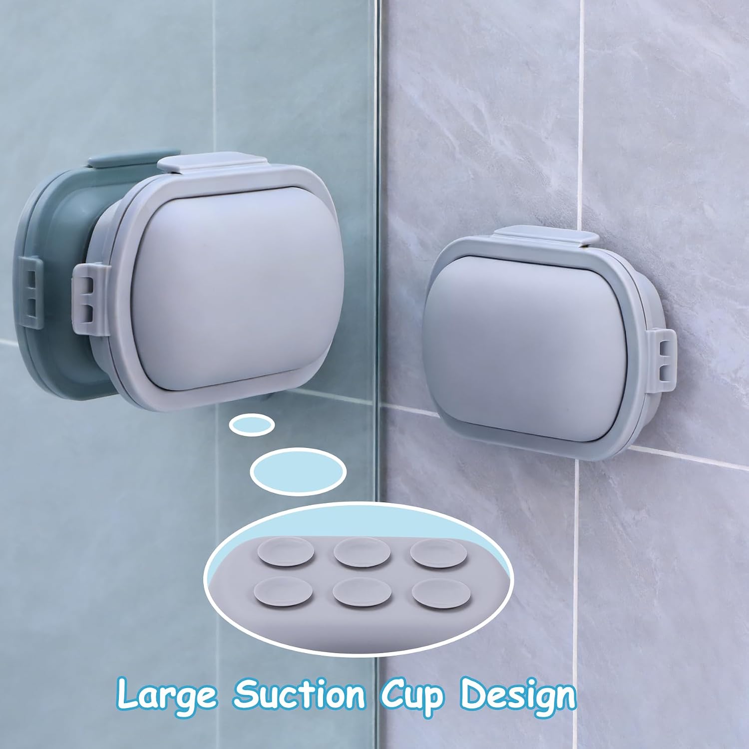 Silicone Travel Soap Case – Leakproof Bar Soap Holder with Lid, Shatterproof Soap Container for Bar Soap & Shampoo Bars, Travel Essentials for Camping, Gym, Hiking – 2026 Version Grey 1 Pack