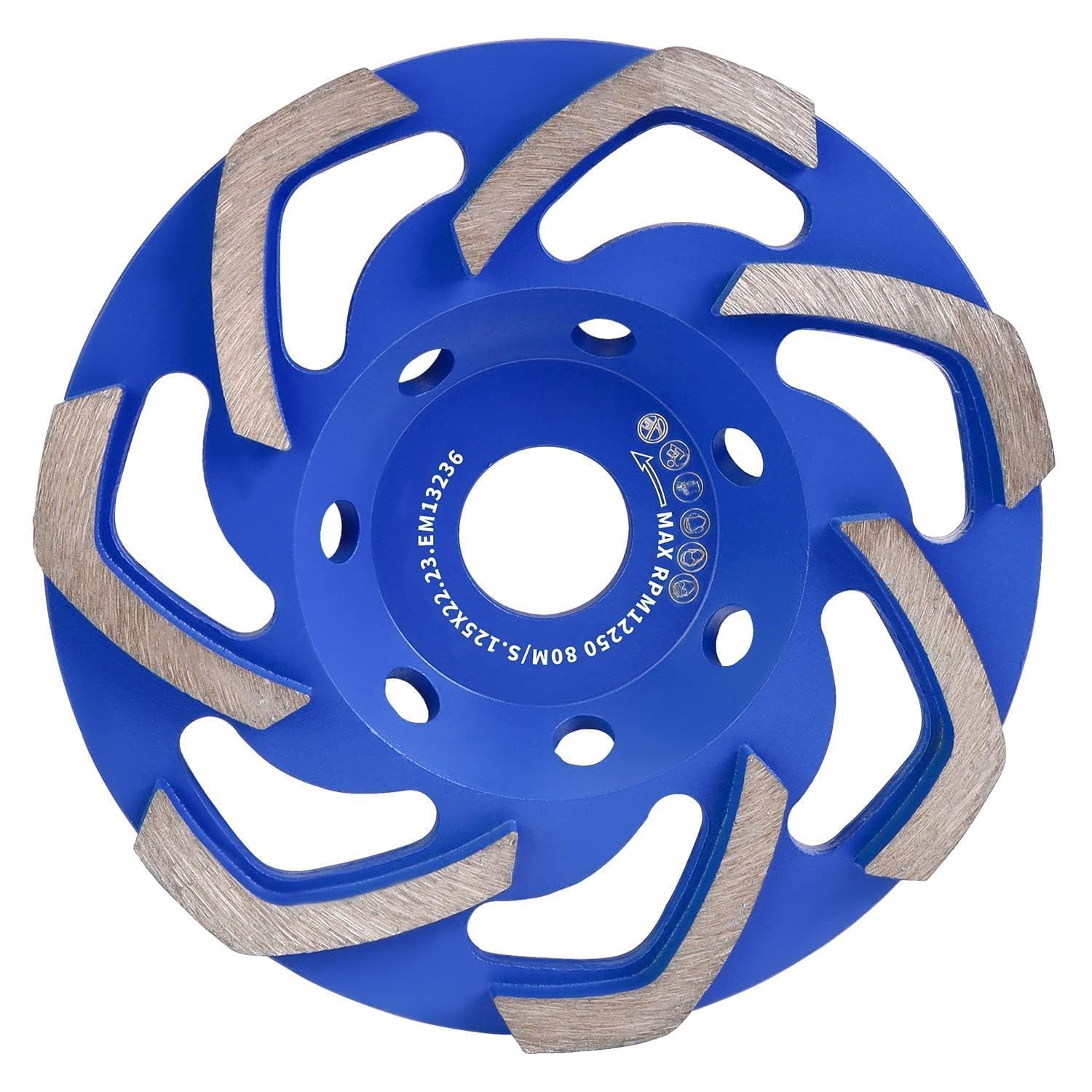 Disque diamant 125mm à haut pouvoir abrasif pour meuler le béton et granit