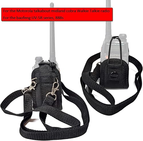 Miniatura 3 de HYS Funda universal para radio, usada en un cinturóncorrea para el hombro, funda de radio para baofeng UV5R 888S Motorola talkabout Midland Cobra