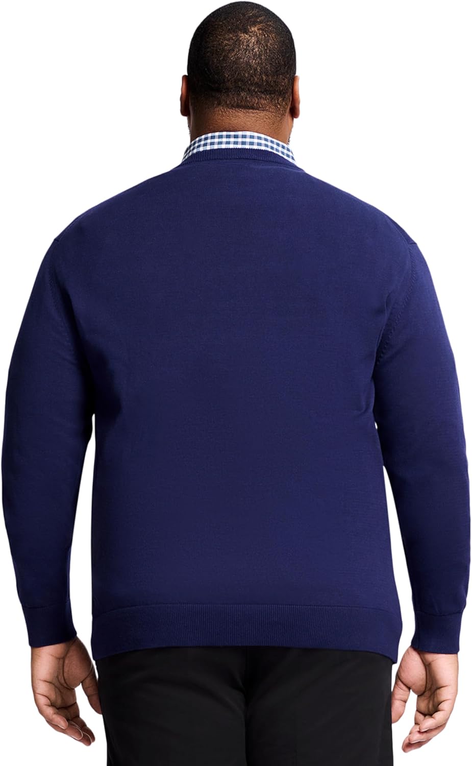 Izod Men's Big and Tall Premium Essentials Solid V-Neck Sweater