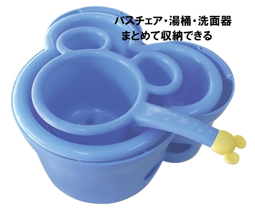 Amazon｜錦化成 湯桶 ミニーマウス 子供用片手おけ ピンク 幅