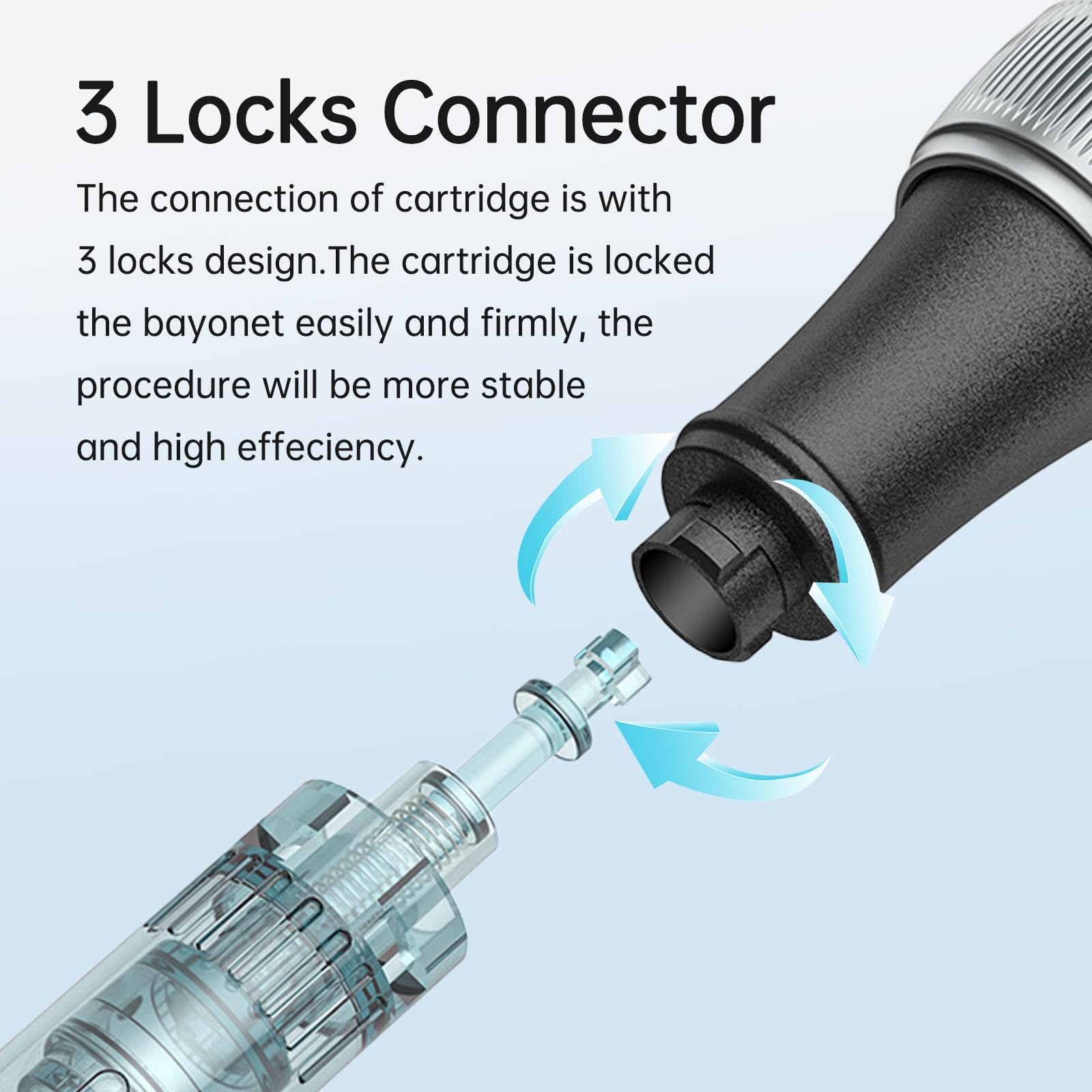 Dr.pen Microneedling Pen for Home Use - DR.PEN HANDPIECE with 20Pcs Replacement Cartridges -Professional Skin Care Tool Beauty Kit for Man and Women - 0-2.5mm - Dermal Roller Stamp Pen for Face, Hair, Beard, Scalp — view 9