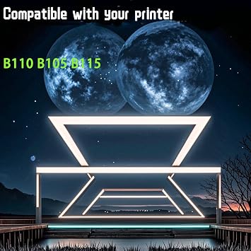 B105 Compatible for Xerox Toner Cartridge with Chip B110 B105 B115 Printers, High Yield Value Pack Black Consumables Multi-Pack Remanufactured Compatible (2-Pack Black)