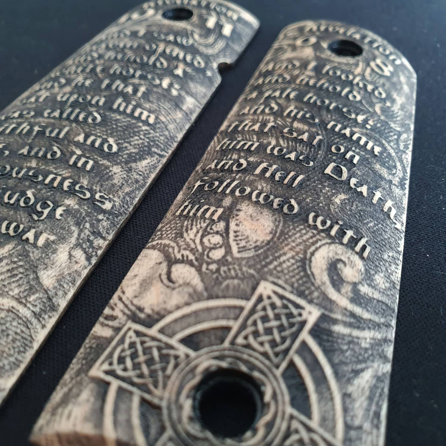 Amazon.com: Revelation 19:11-6:8 Grips - Compatible with 1911 Full