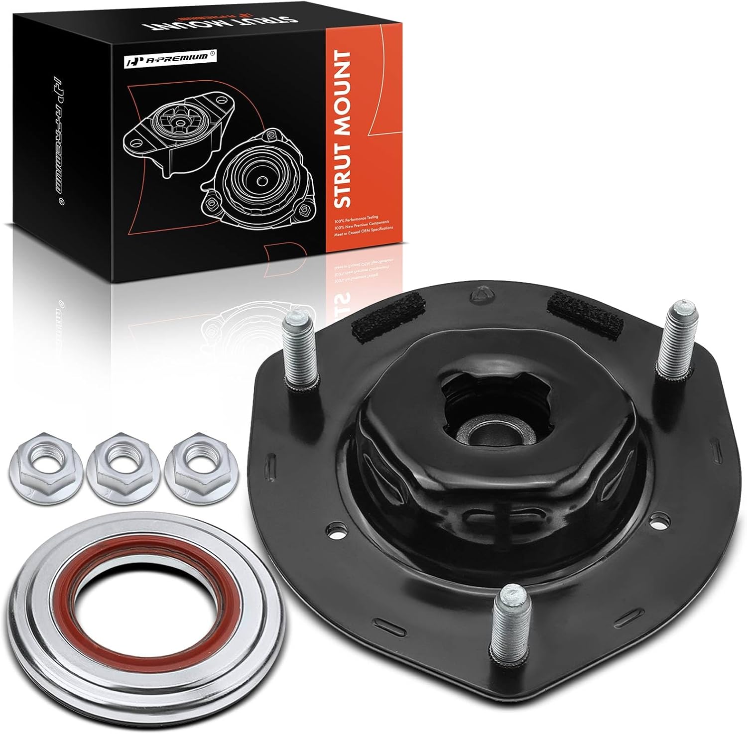 A-Premium Front Suspension Strut Mount Compatible with Toyota Camry 2002-2006, Solara 2004-2006, Sienna 2004-2010, Highlander 2001-2007 & Lexus RX330/ES330 2004-2006