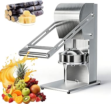 Commercial Manual Juicer Machine, Stainless Steel Manual Juicer Hand Press, Detachable Design, With Anti-slip Base, Easy To Clean, For Fresh Sugarcane Juice, Pomegranate, Lemon
