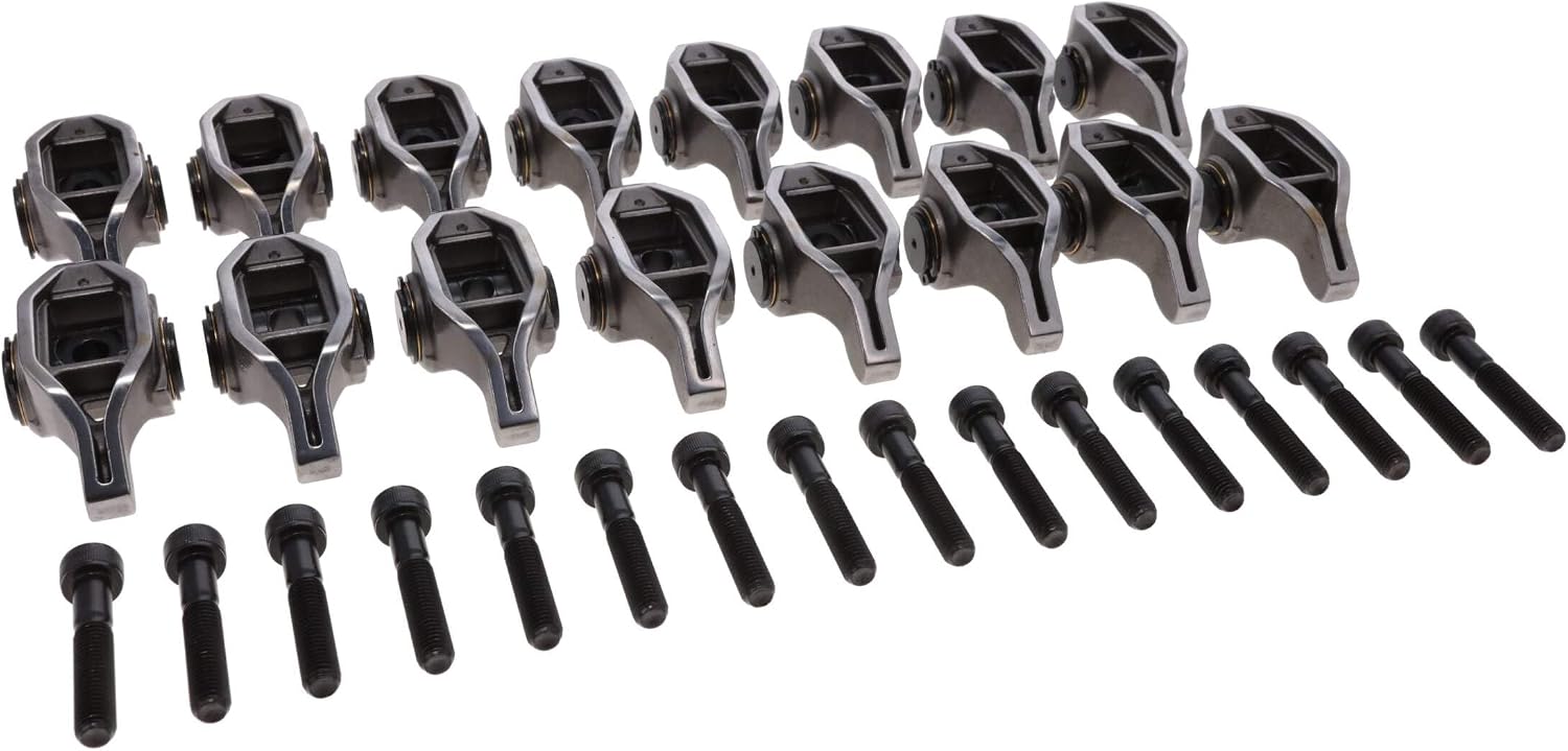 Top Street Performance Pro Series Cast Steel Rocker Arms 1.8 Ratio Bronze Bushing Trunnion for Ford Godzilla