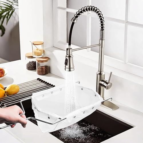 Miniatura 8 de Juego de bolsa de filtro y marco para freidora, colador de aceite reutilizable para aceite de cocina de 70 libras, malla fina para capturar migas,