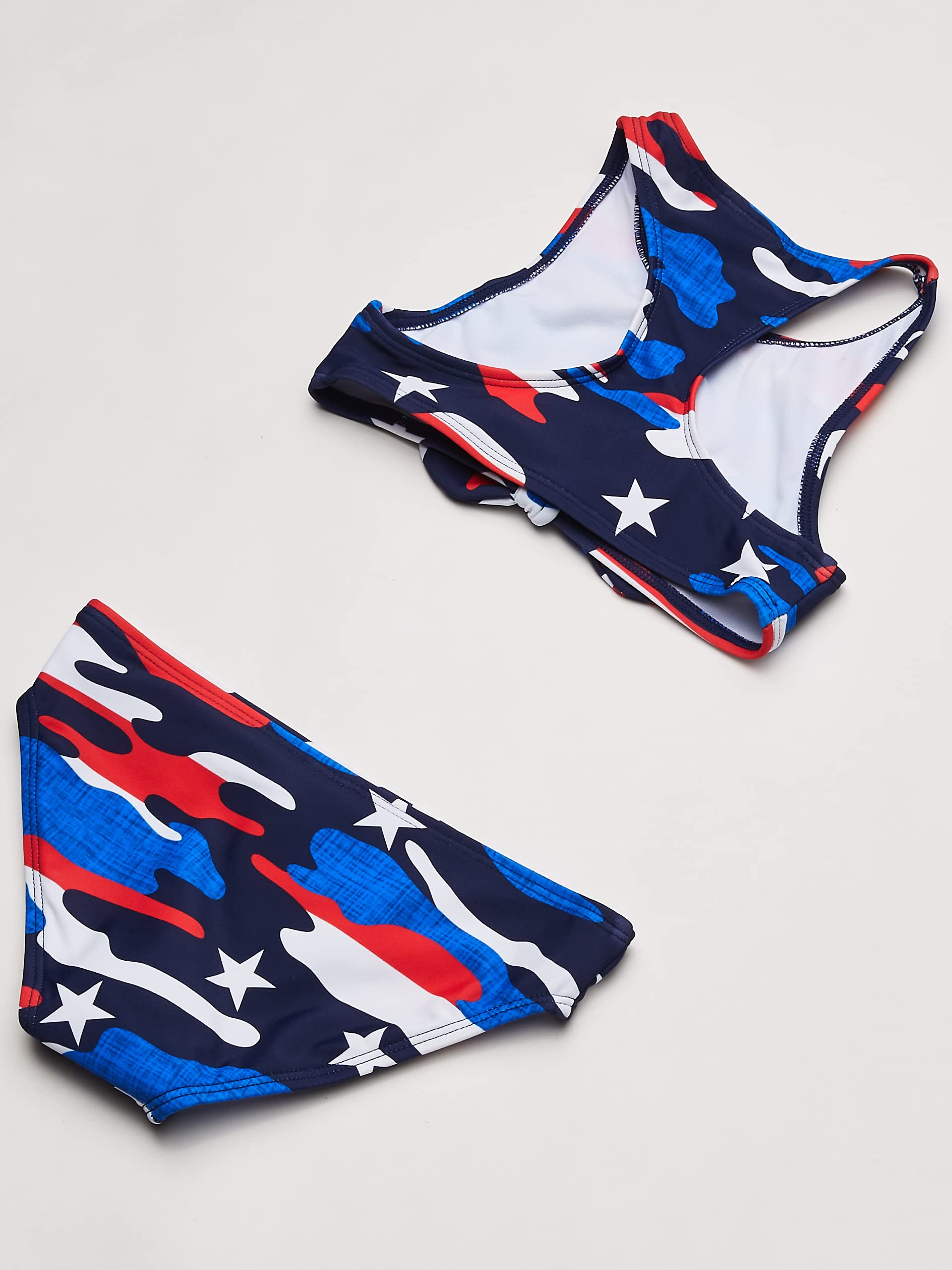 Kanu Surf Girls' Addie UPF 50+ Beach Sport Racer Bikini 2-Piece Swimsuit