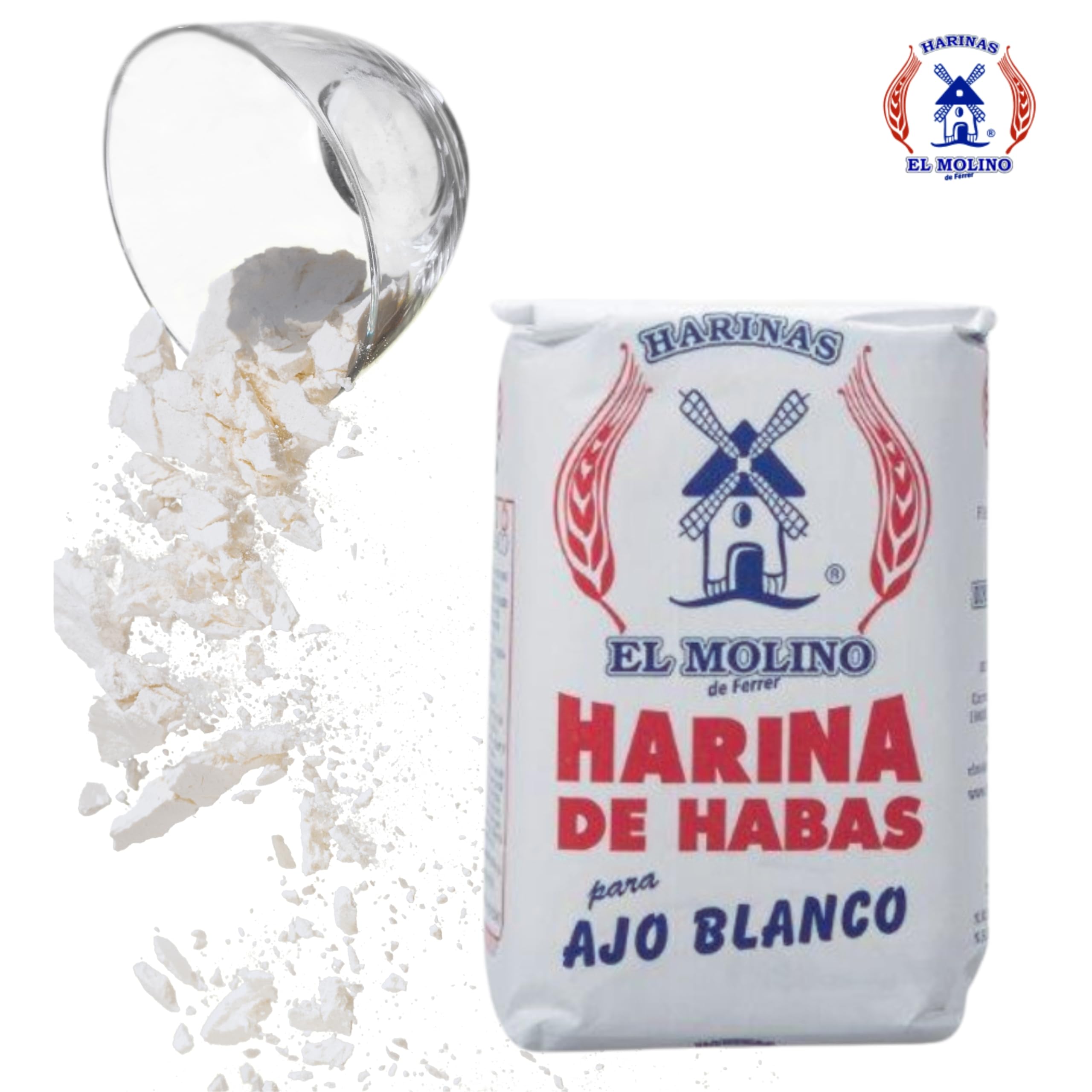 Harina de Habas Natural para Freír y Ajoblanco · El Molino 100% Legumbre · Bolsa 2Kg · Alta Proteína Vegetal