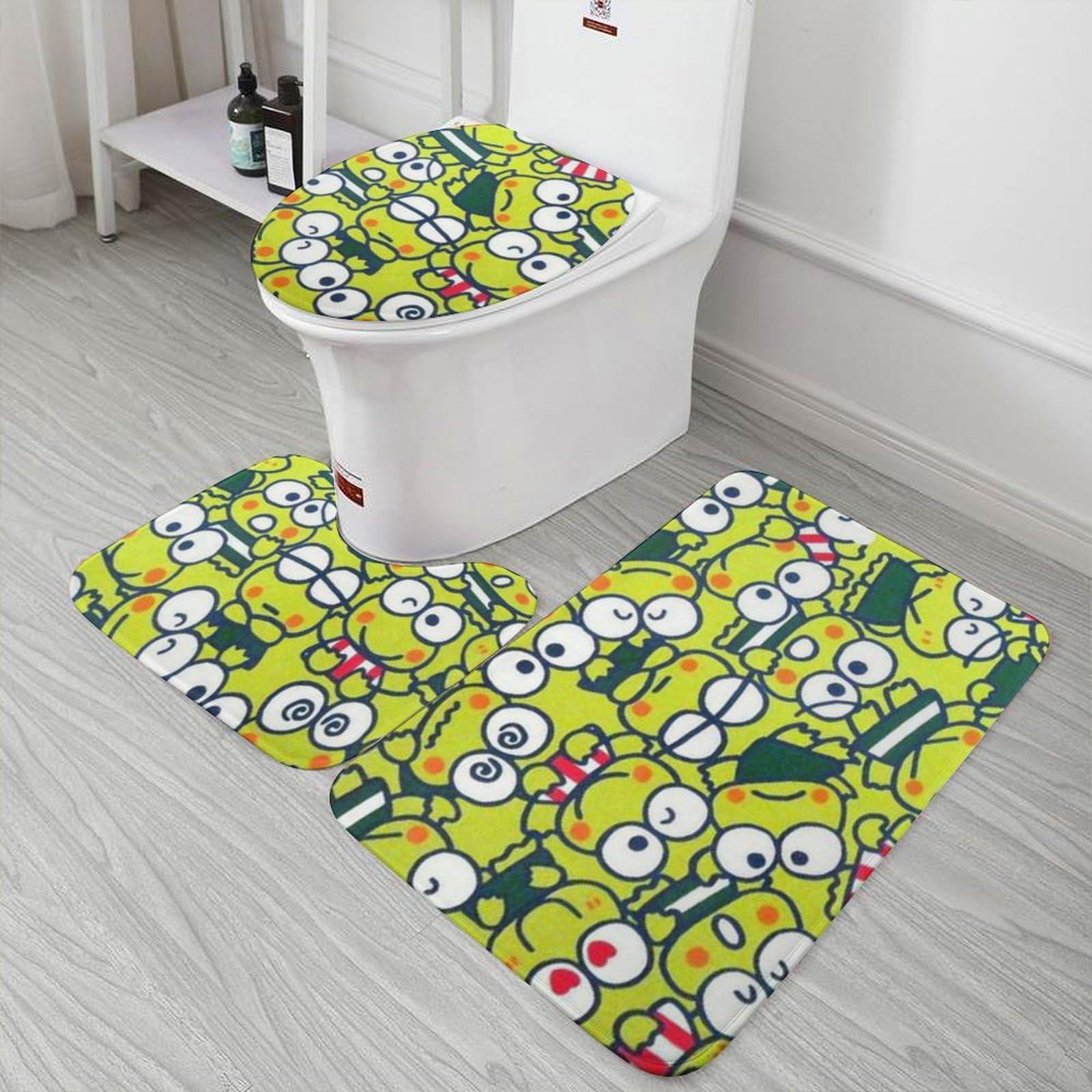 けろけろけろっぴ フタ付き収納ボックス　キッチンマット　トイレマット　セット Amazon｜けろけろけろっぴ トイレマットセット 3点 セット バスマット