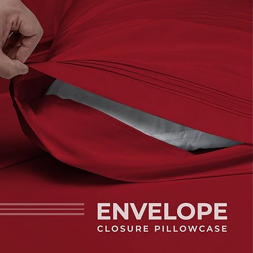 Miniatura 4 de Calimartz Sábanas tamaño Queen  Sábanas y fundas de almohada de 6 piezas  Lujosas sábanas de microfibra suave de 3.53 ozm, transpirables y