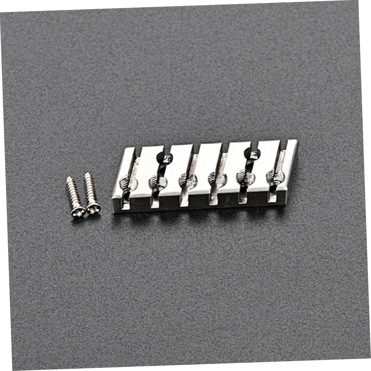 Toyvian 2stücke Headless Guitar Bridge Vintage Style Mit String Lock Bass Saiten Schräg Hochwertige Gitarren-zubehörteile Für Musiker Und Bands