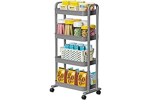 Versatile 4 Tier Rolling Cart Organizer