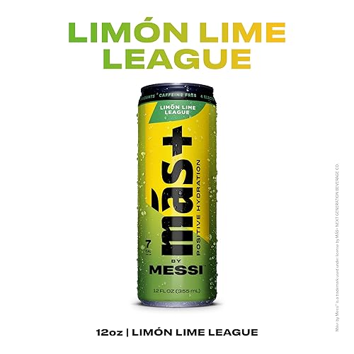 Miniatura 6 de Más+ by Messi Paquete variado de 12 onzas, bebidas deportivas e hidratación, sabores naturales con vitaminas y electrolitos, sin edulcorantes ni