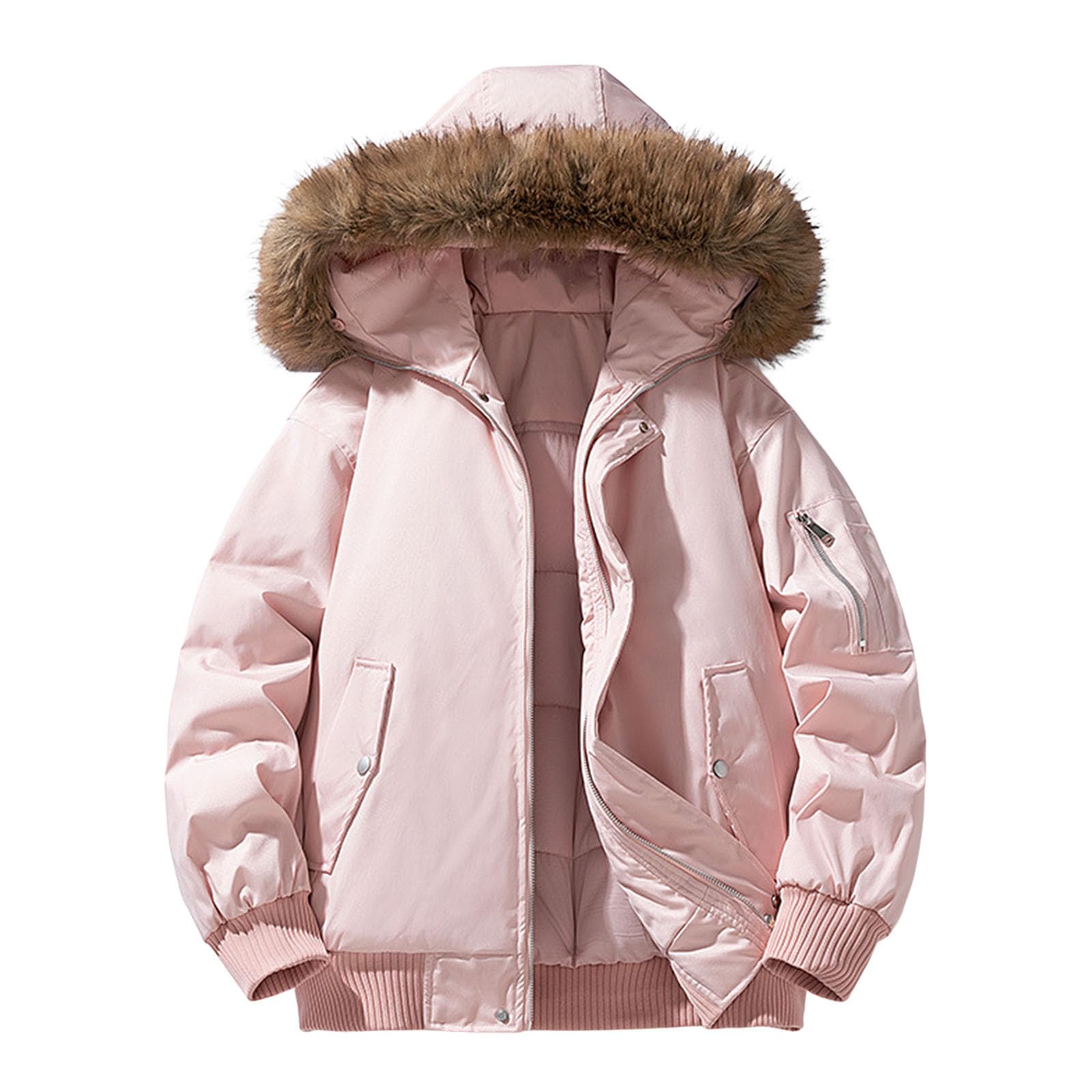 Chaqueta polar para hombre con cremallera y chaqueta de senderismo para hombre con capucha cómoda capa de invierno para clima frío y cortavientos ideal para aventuras al aire libre Casual Chaqueta