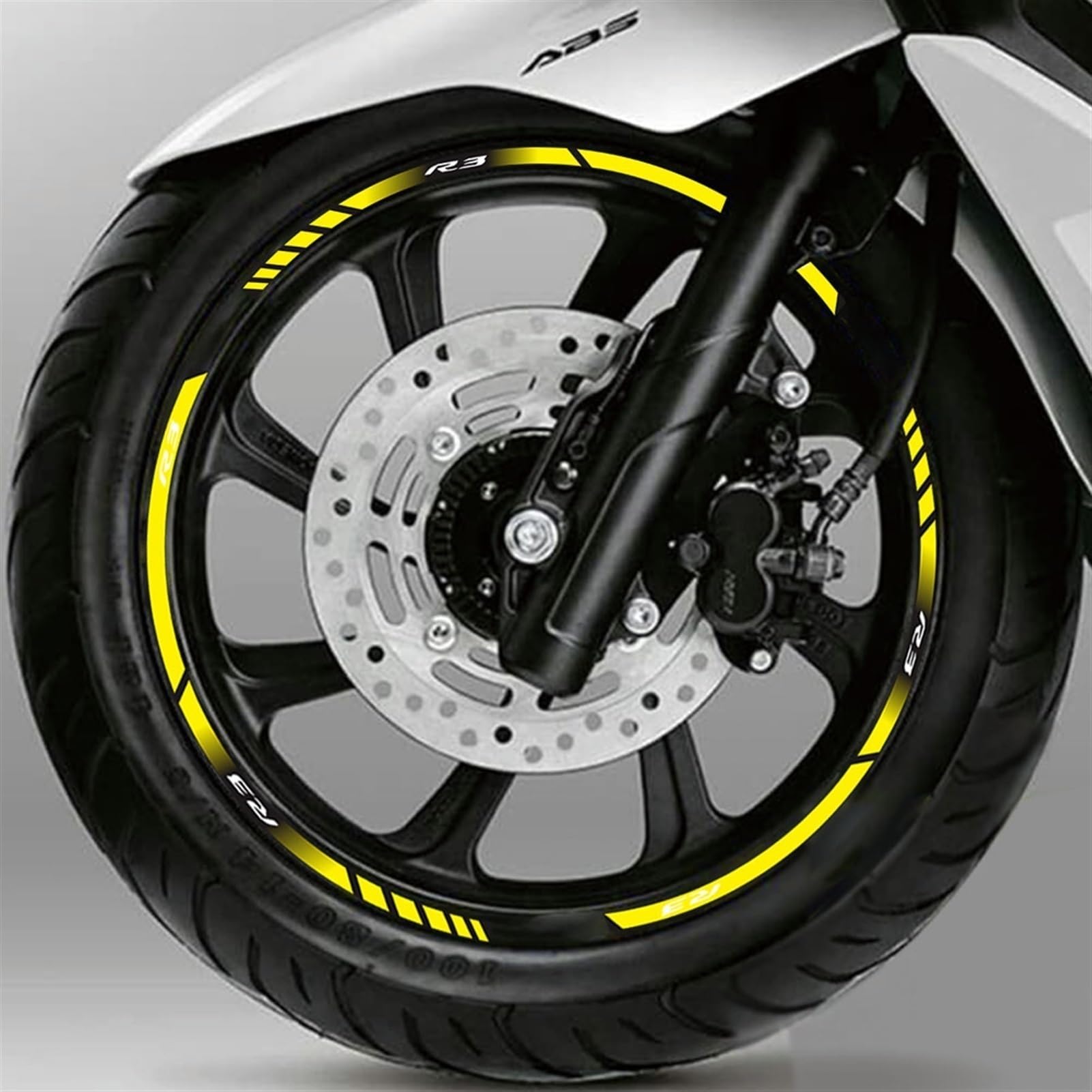 Motorcycle Tire Rim Reflective Decals for Yamaha Tmax 530 500 560 Tmax530 Tmax500 Waterproof Stickers(Color13)