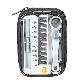 12pcs Ratchet Wrench Close Quarter Ratcheting Screwdriver Bits Set with 1/4