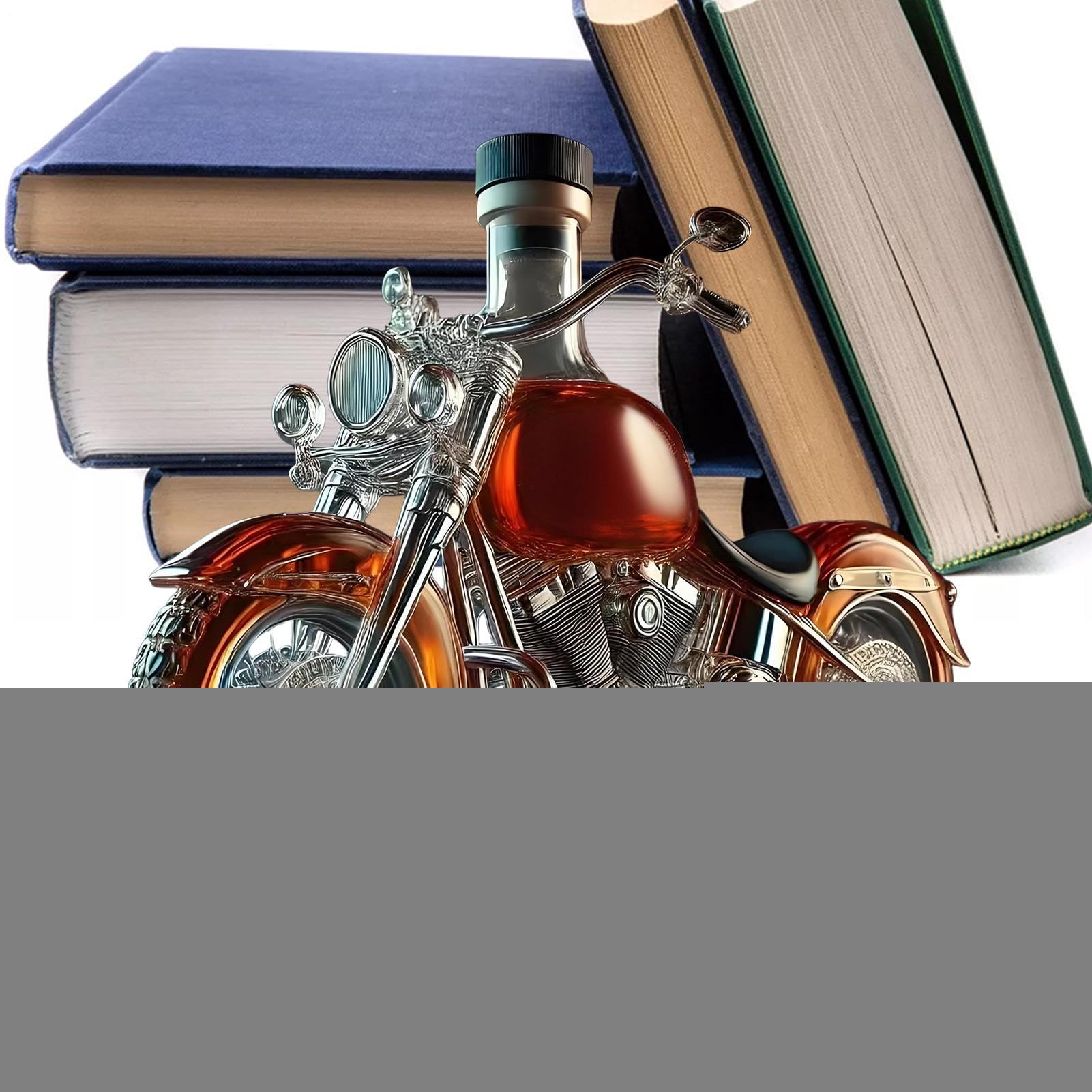 Carafe à décanter moto et aérateur de vin vintage pour whisky et spiritueux