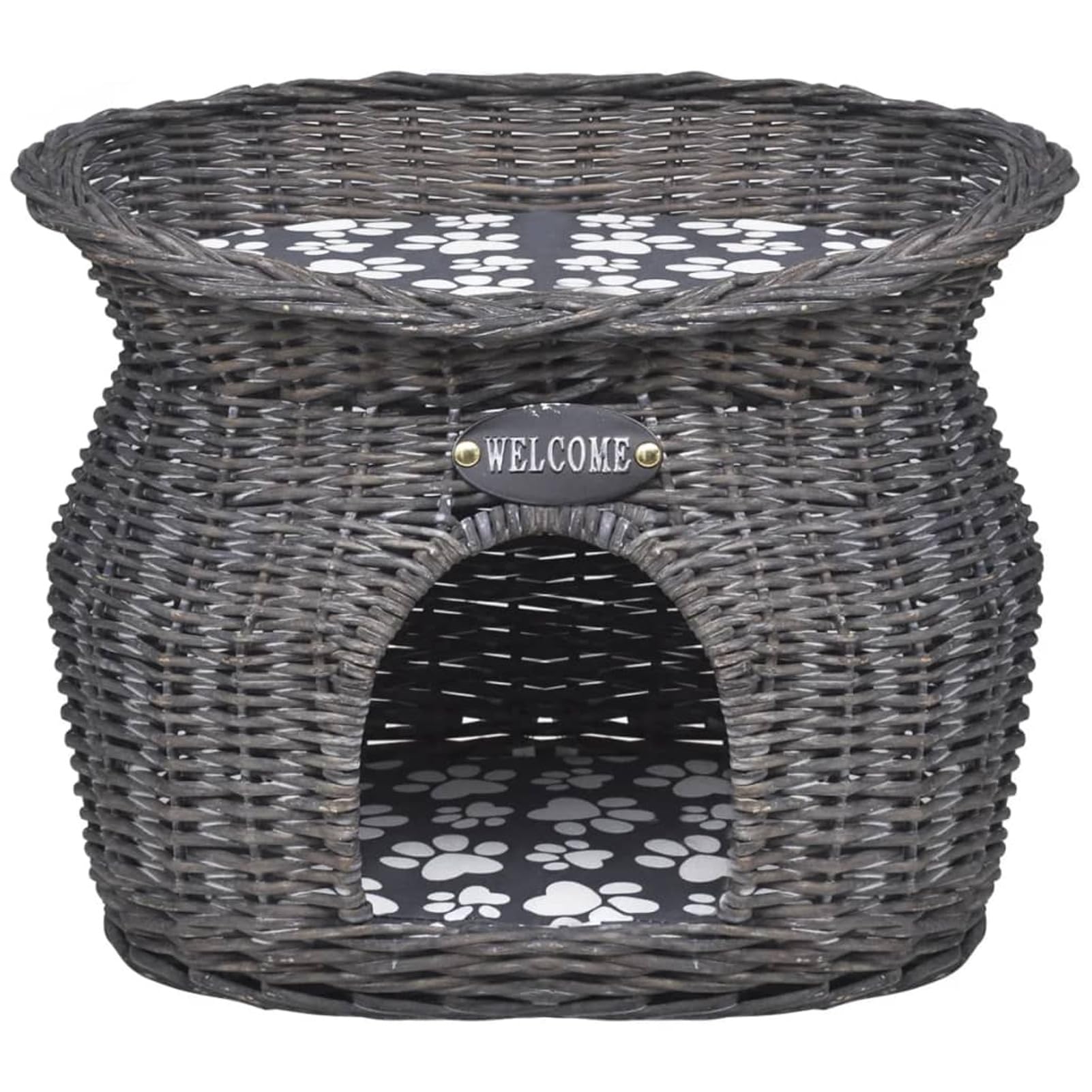 JUDYY Casetta/Lettino/Albero Tiragraffi in Salice con Cuscino,Articoli per Animali,Animali Domestici - Articoli,Articoli per Gatti,Cucce per gatti-170222