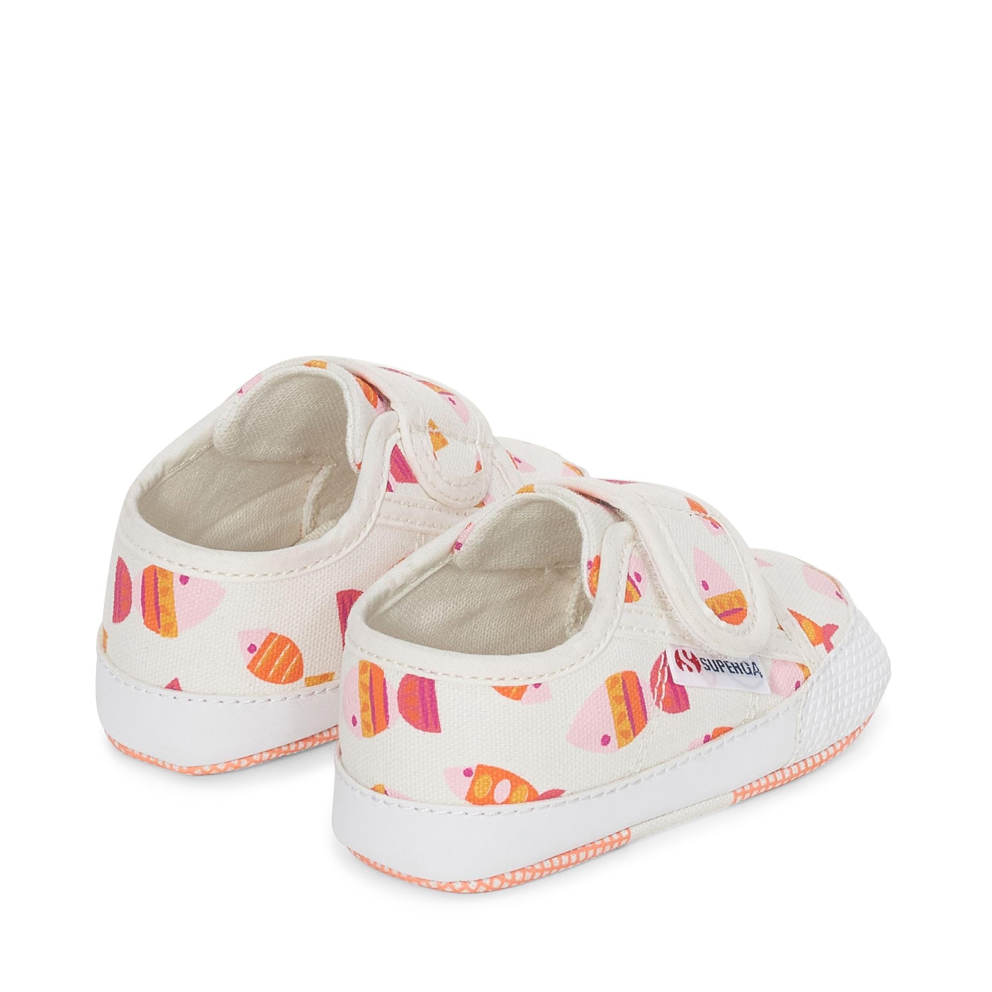 SUPERGA - Sneakers,Neonato,Bianco,Sportive,Modello 4006 Baby Strap Candy Fish,Numero: 18