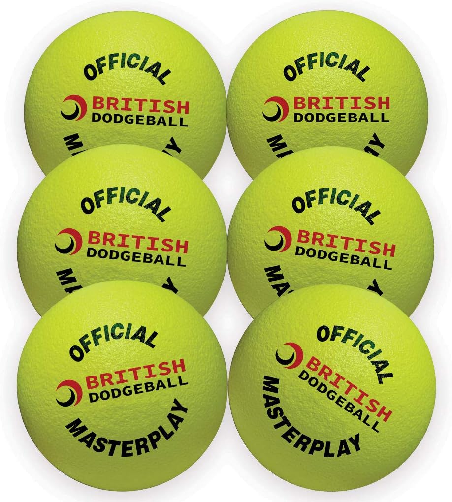 Foam Dodgeball - Six Pack (Yellow) - Approved by British Dodgeball