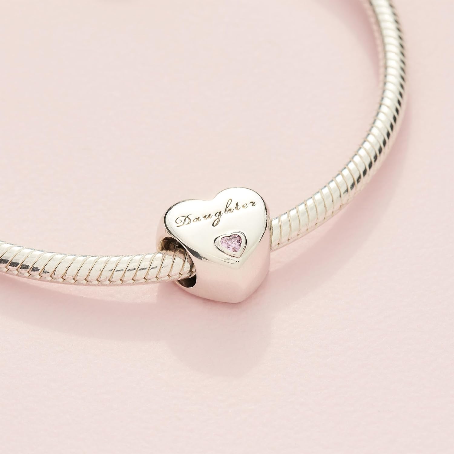 PANDORA Daughter Heart Charm - Compatible with PANDORA Moments - Sterling Silver - Gift for Her - Jewelry for Women with Gift Box - Image 5