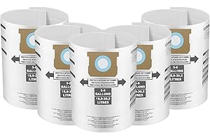 Replacement Filter Bags for Shop Vac 6 Gallon Vacuum Cleaners