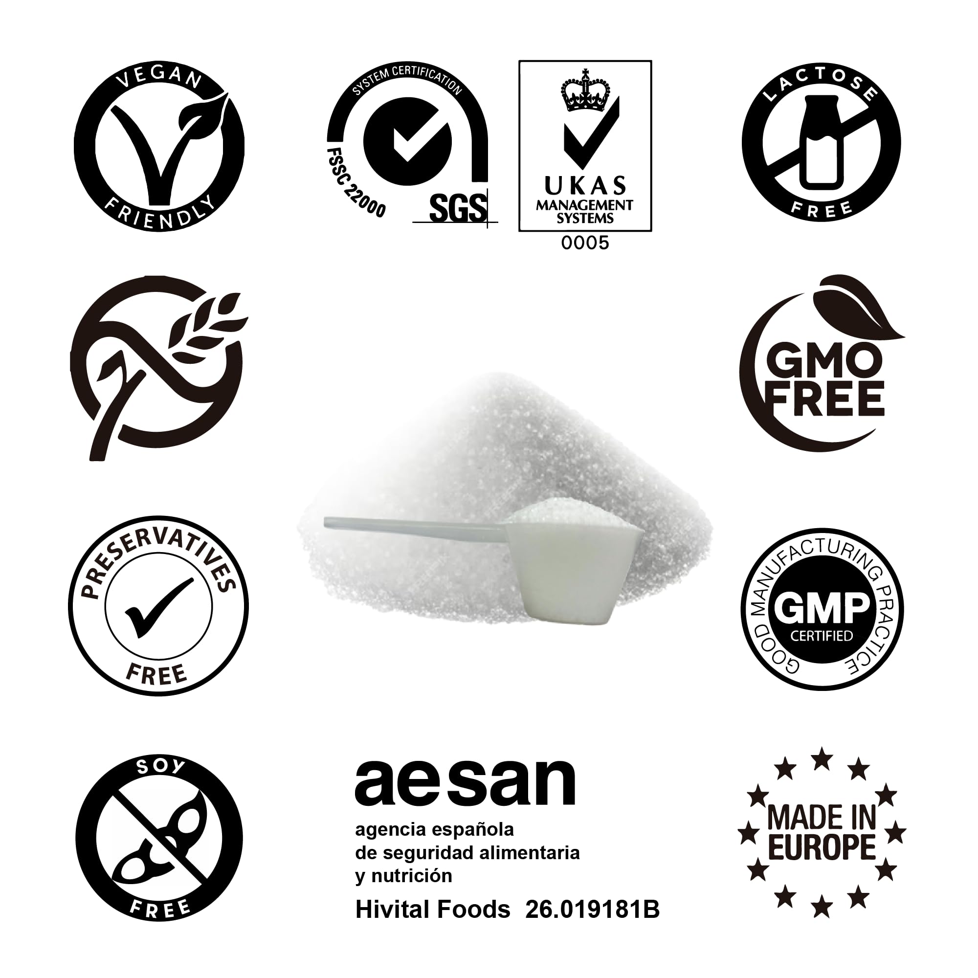 MSM 2000 mg. Paquet de 720 g. pour 1 an de traitement. Méthylsulfonylméthane 100% Végétalien. Pour la santé des articulations, des cartilages, des os, la peau, les cheveux et les ongles. Par HIVITAL