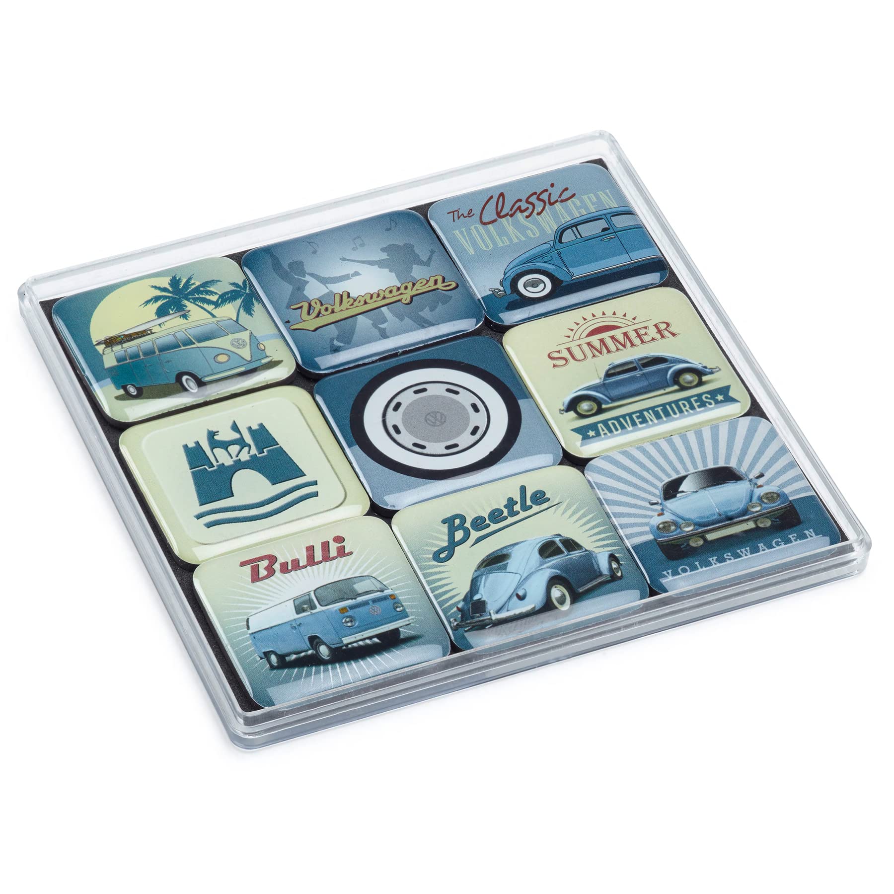Volkswagen 231087703 Magnet Set Retro Beetle Beetle T1 Bulli  