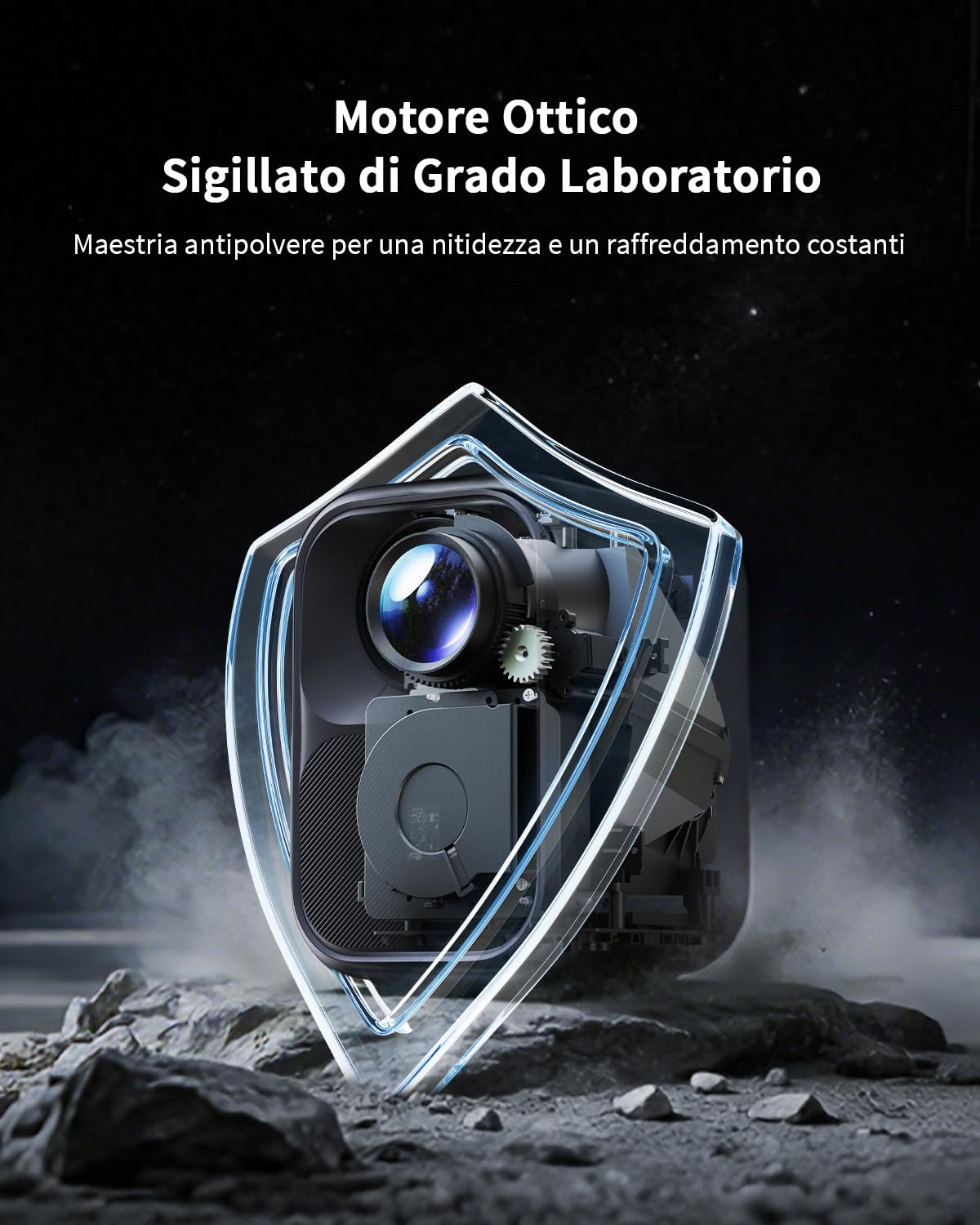 WEMAX Mini Proiettore con Google TV e Netflix Certificato, Nativo 1080P Full HD, 300 ISO Lumen, Autofocus e Keystone Automatico, HDR10, Dolby Audio, WiFi Bluetooth Smart Beamer per Home Cinema, Gaming