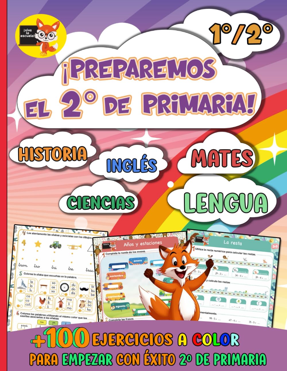 ¡Preparemos el 2° de Primaria!: Más de 100 ejercicios a color para empezar con éxito 2º de Primaria