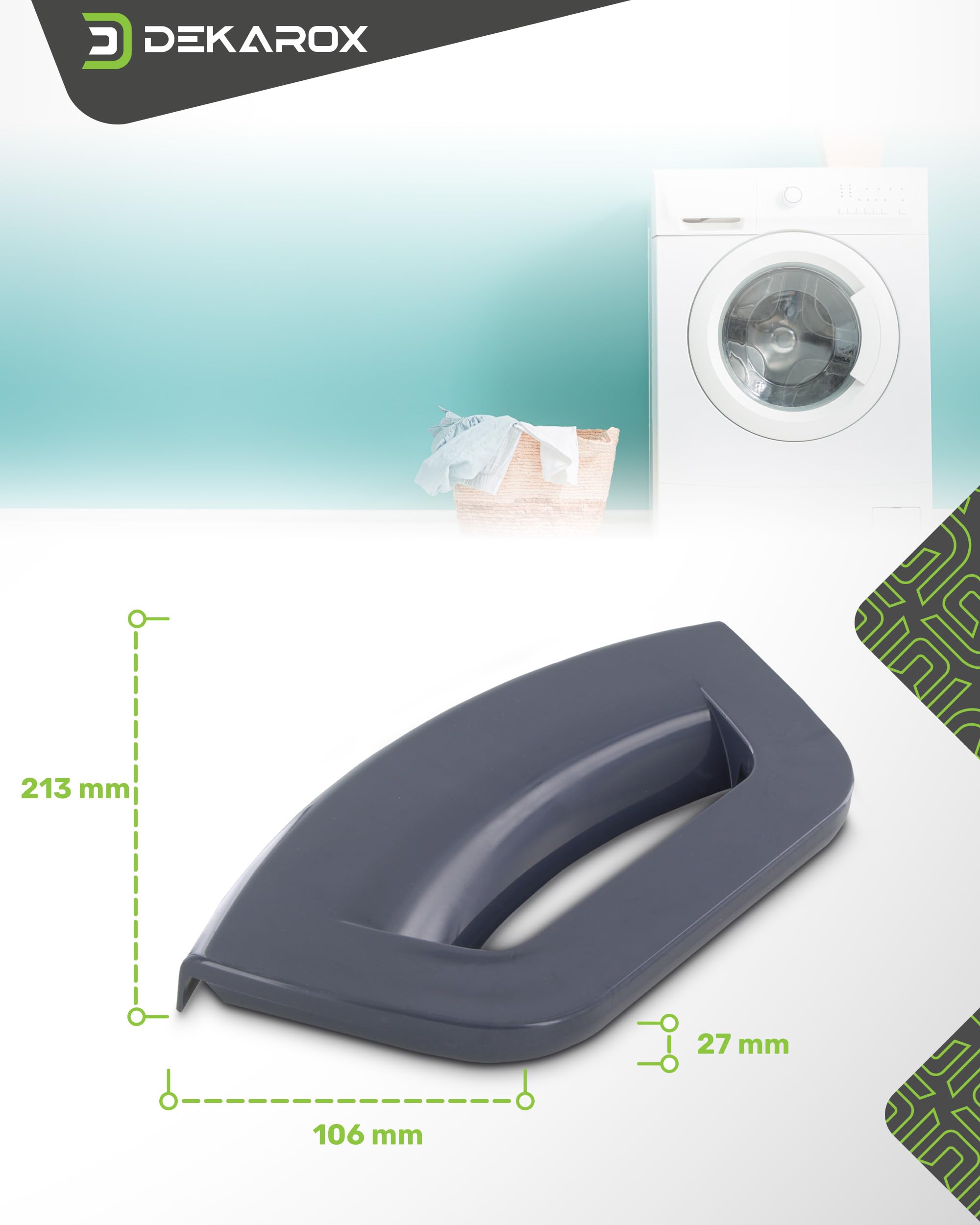 Uchwyt do drzwi Indesit Hotpoint Ariston C00286151 Whirlpool Bauknecht Ignis 482000031725 do pralek takich jak WMG WMD WML FMG FMD