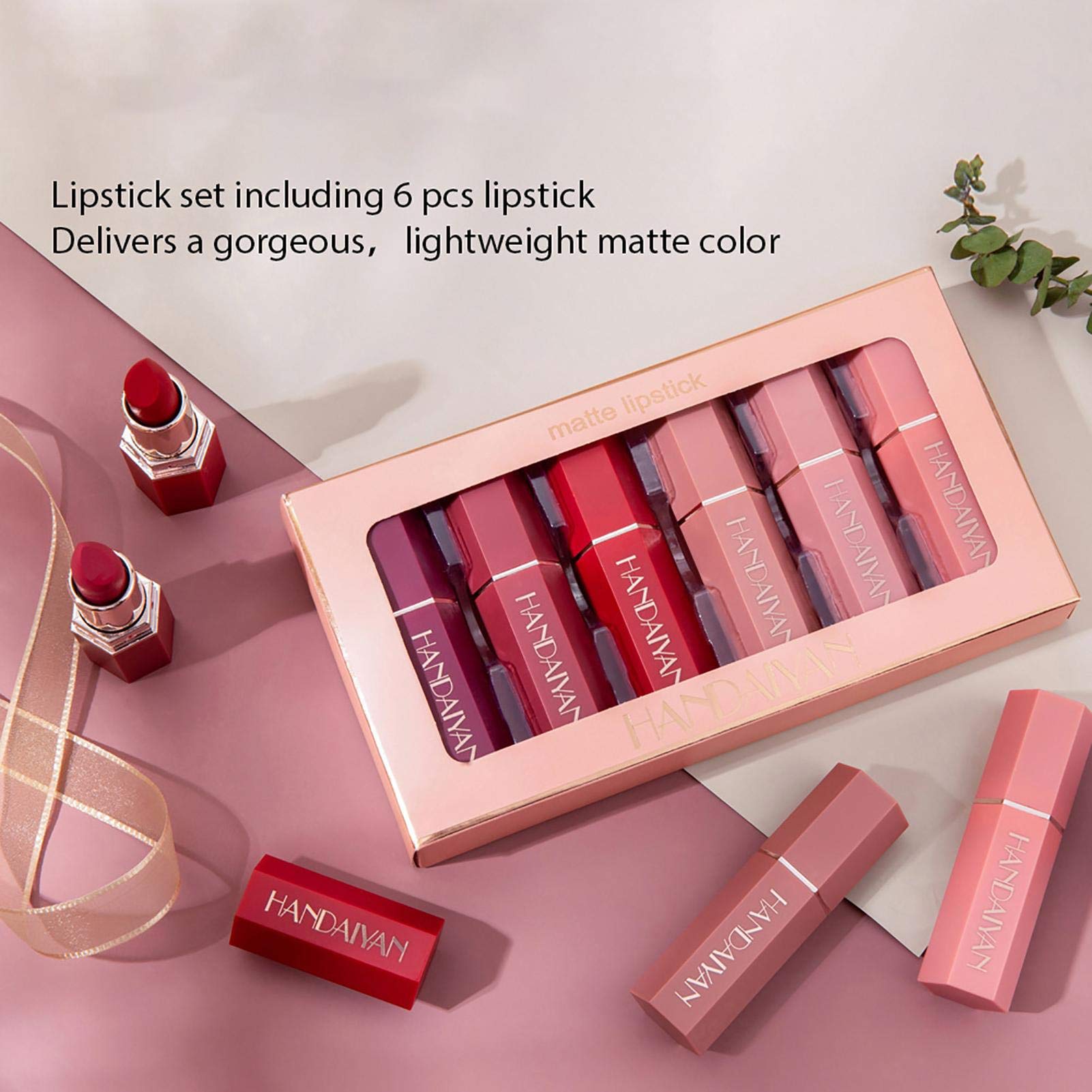 Amazon | 6本セット マット口紅セット防水 リップスティックマット