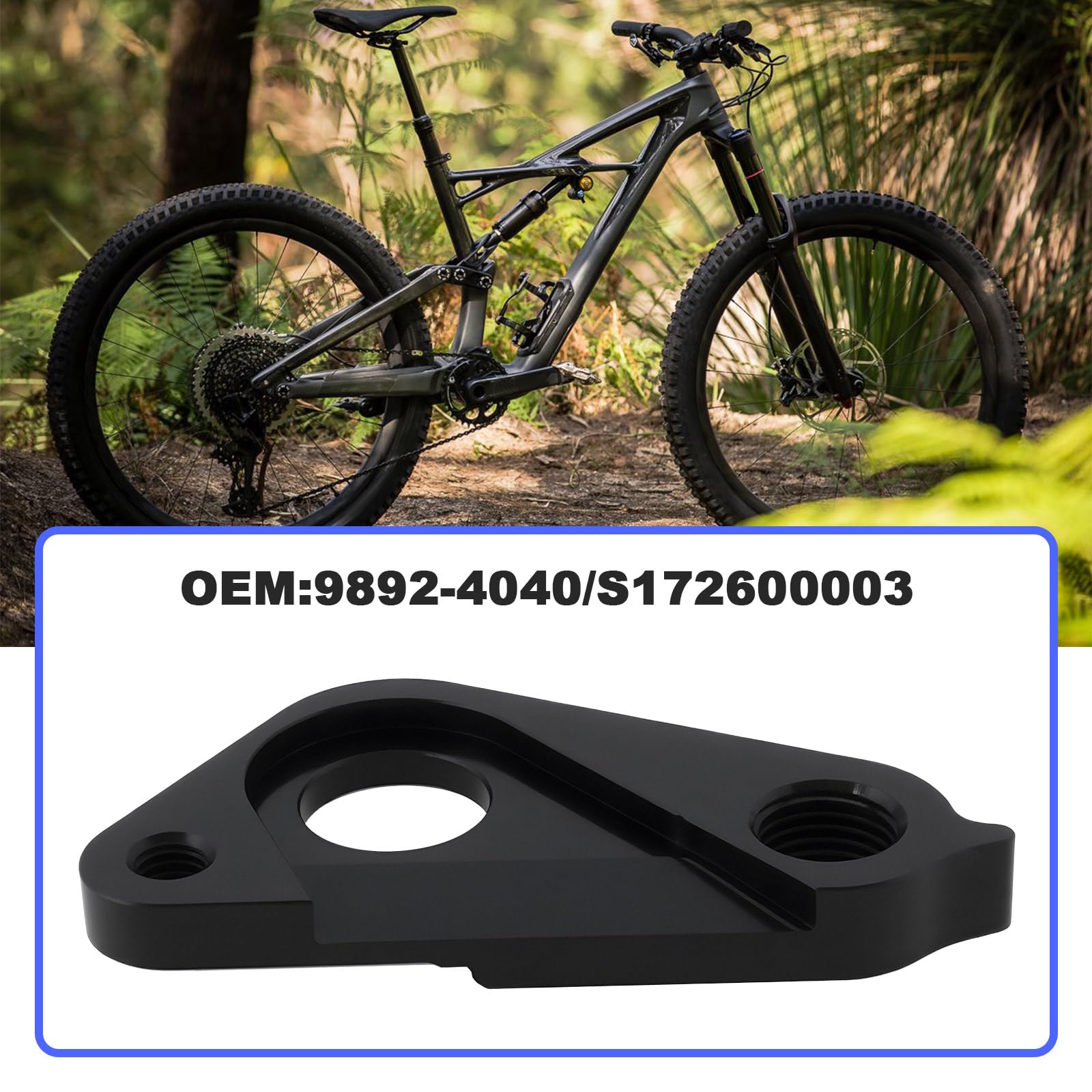 Patte De Dérailleur V BIKE Pour Specialized Demo 7 (2007-2009) – Noire – NEUVE