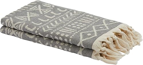 Hand Loom - Toalla turca gruesa, de lujo, esponjosa, 100 % algodón, toalla de mano, toalla de cocina, tamaño mediano, 17 x 38 pulgadas (17.7 x 38.2