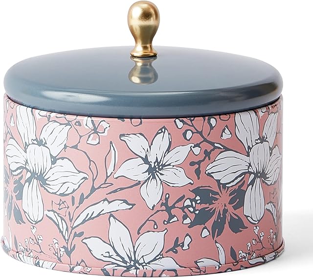 LA Jolie Muse Candle Christmas Scented Candle, Pink Rose Sweet Christmas Candle Gifts for Women, Stress Relief Soy Candle Gifts for Family, 35 Hours Long Burning Candles, Tin, 185g