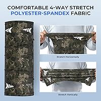 Vista 6 de KastKing Agies - Polaina para el cuello, máscara facial de pesca, protección solar UV, transpirable, de secado rápido, polainas de cuello