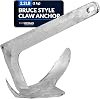 Five Oceans Bruce Style Claw Anchor, Boat Anchor, Multiple Sizes, for Pontoon, Kayaks, Paddle Boards, Fishing Boats, Bass Boats, Sport Boats, Sportyachts, Sailboats