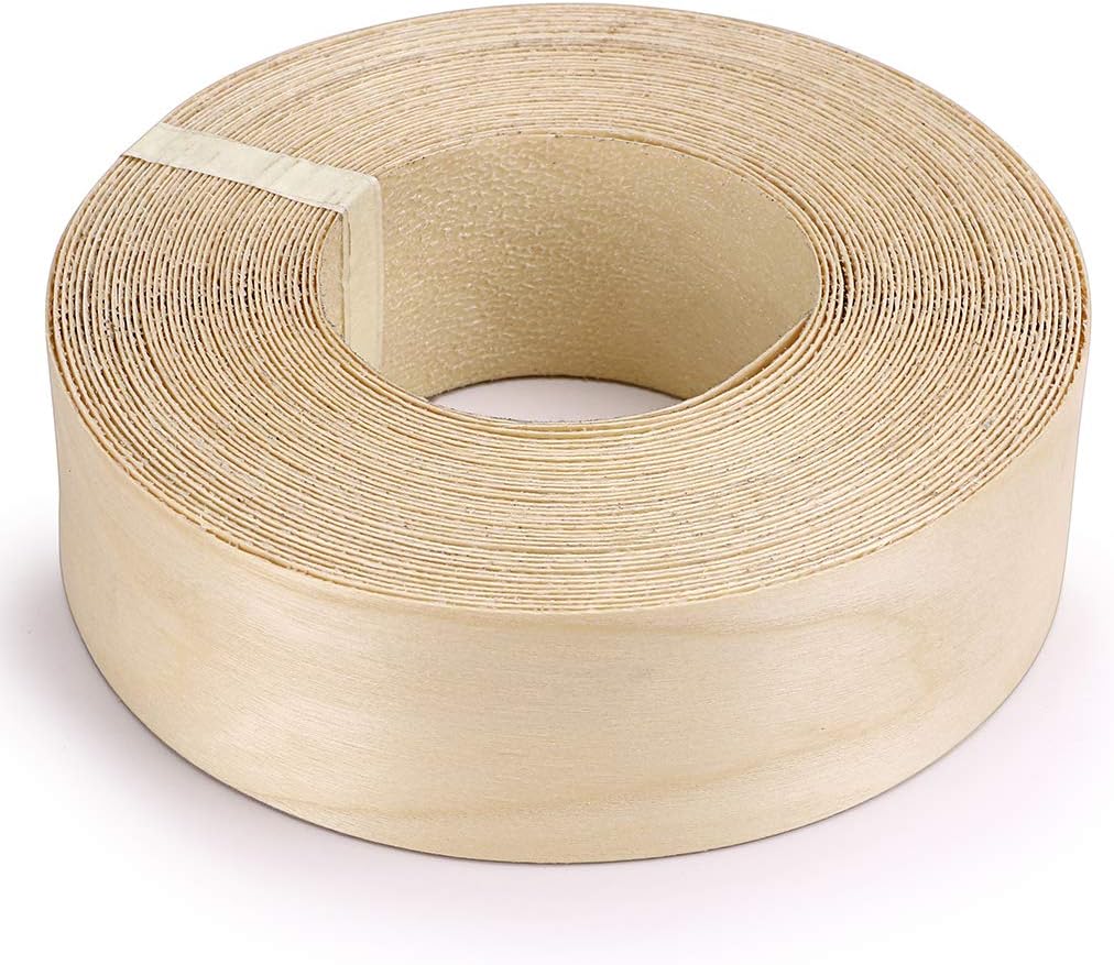 Skelang 2'' × 50' Birch Edge Banding, Roll Wood Edge Tape, Ironon