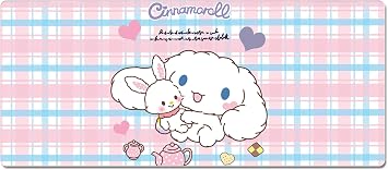 XXL Extended Gaming Mouse Pad/Mat- Large Cute Kawaii Anime Cartoon Design Mousepad for Girls and Women, Stitched Edges | 31.5"x11.8"x0.08" Dimensions Cinnamon Pink