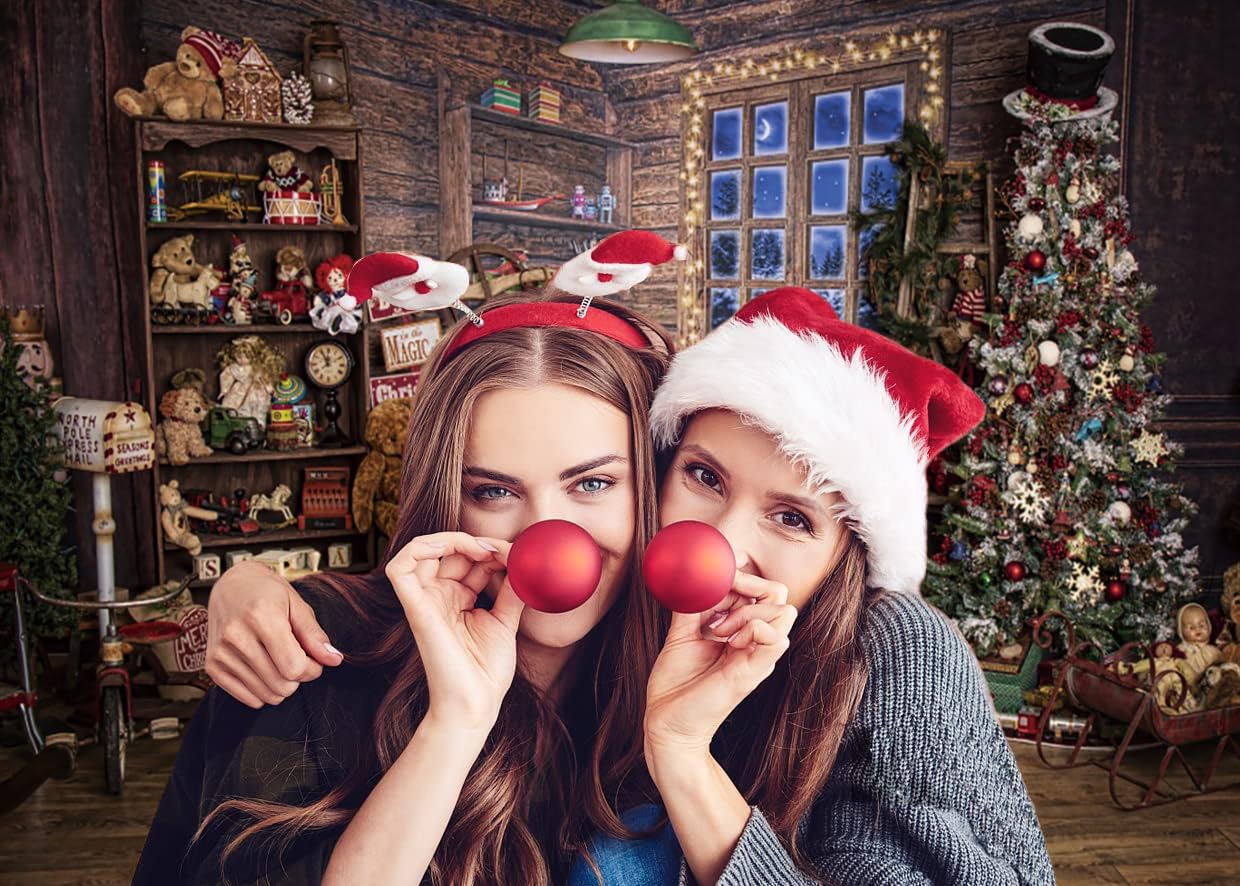Weihnachts Fotohintergrund 3x2,1 M – Winterwald Mit Baum, Geschenken & Schnee