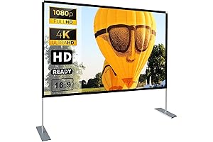 Outdoor Projection Screen with Projector - Backyard Movie Night Essentials