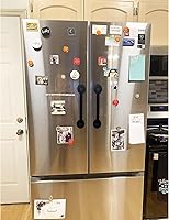 Vista 7 de Manija magnética para puerta de refrigerador, mango magnético fuerte para refrigerador, barra de repuesto para nevera, hornos microondas