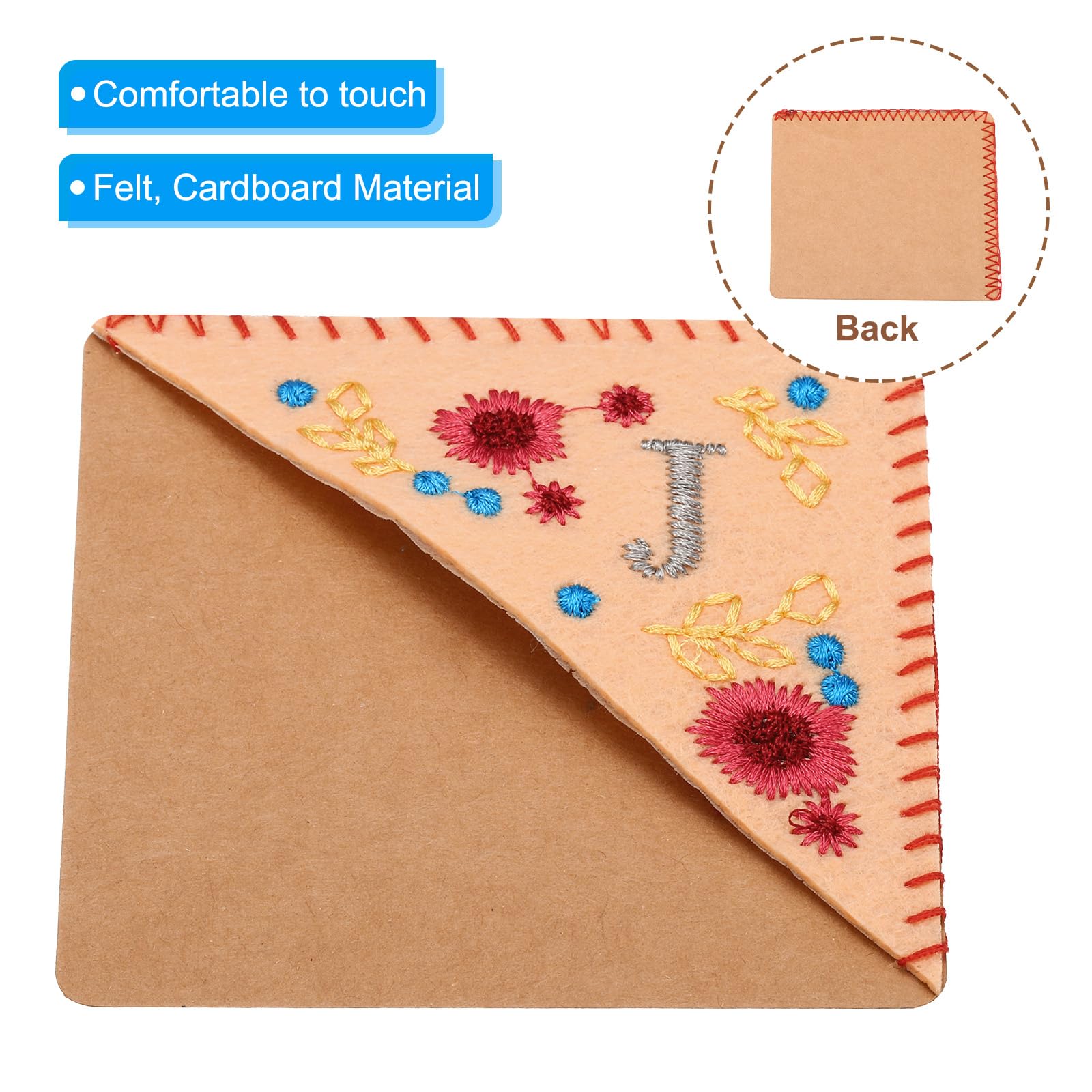 PATIKIL Personalized Embroidered Corner Bookmark - Image 3