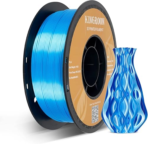 Miniatura 9 de Filamento de impresora 3D de ácido poliláctico de seda, precisión dimensional +- 0.001 pulgadas, carrete de 2.2 libras, filamento brillante PLA de