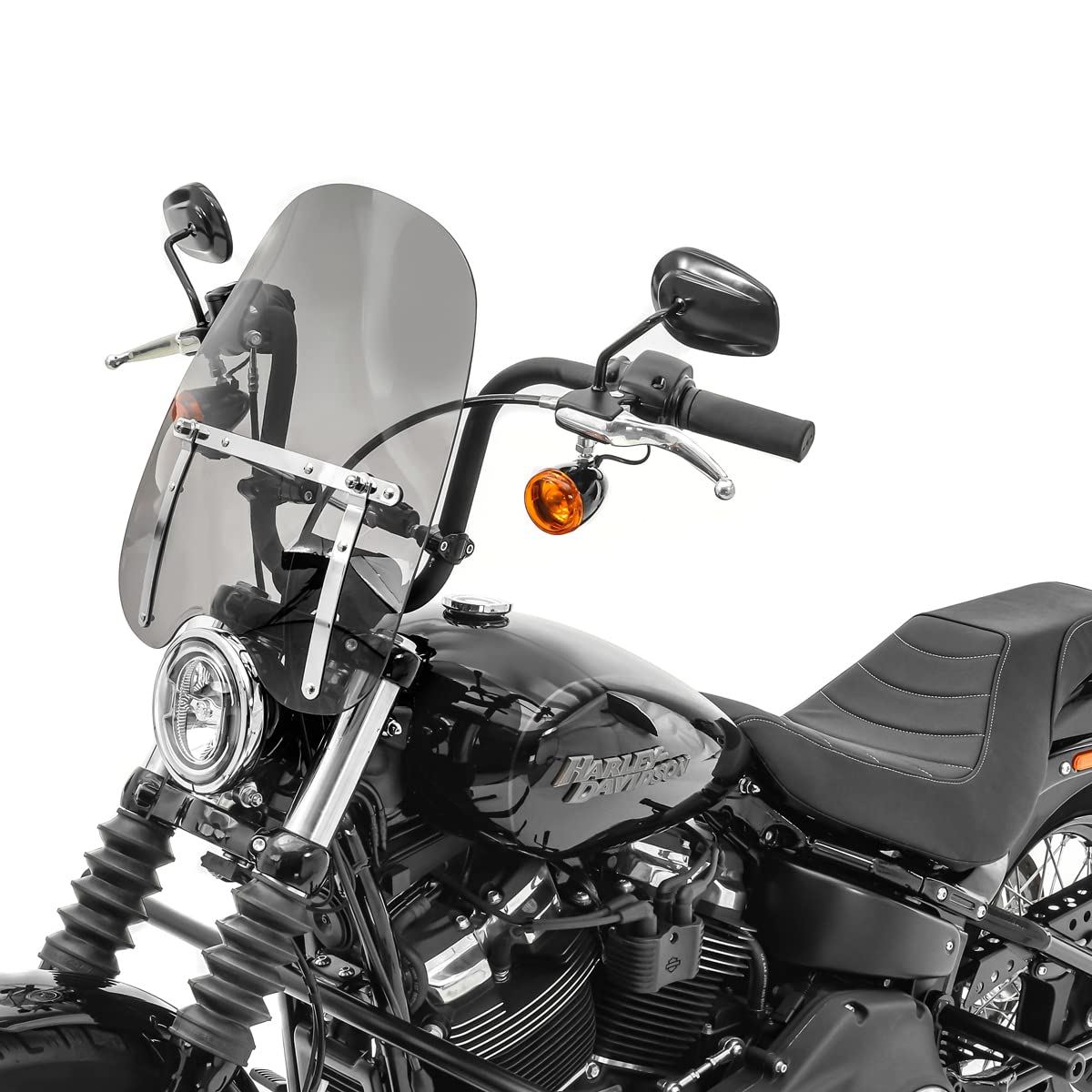 Windschild CW1 Kompatibel mit Yamaha XVS 1300 Custom, XV 750/535 Virago dunkel getönt